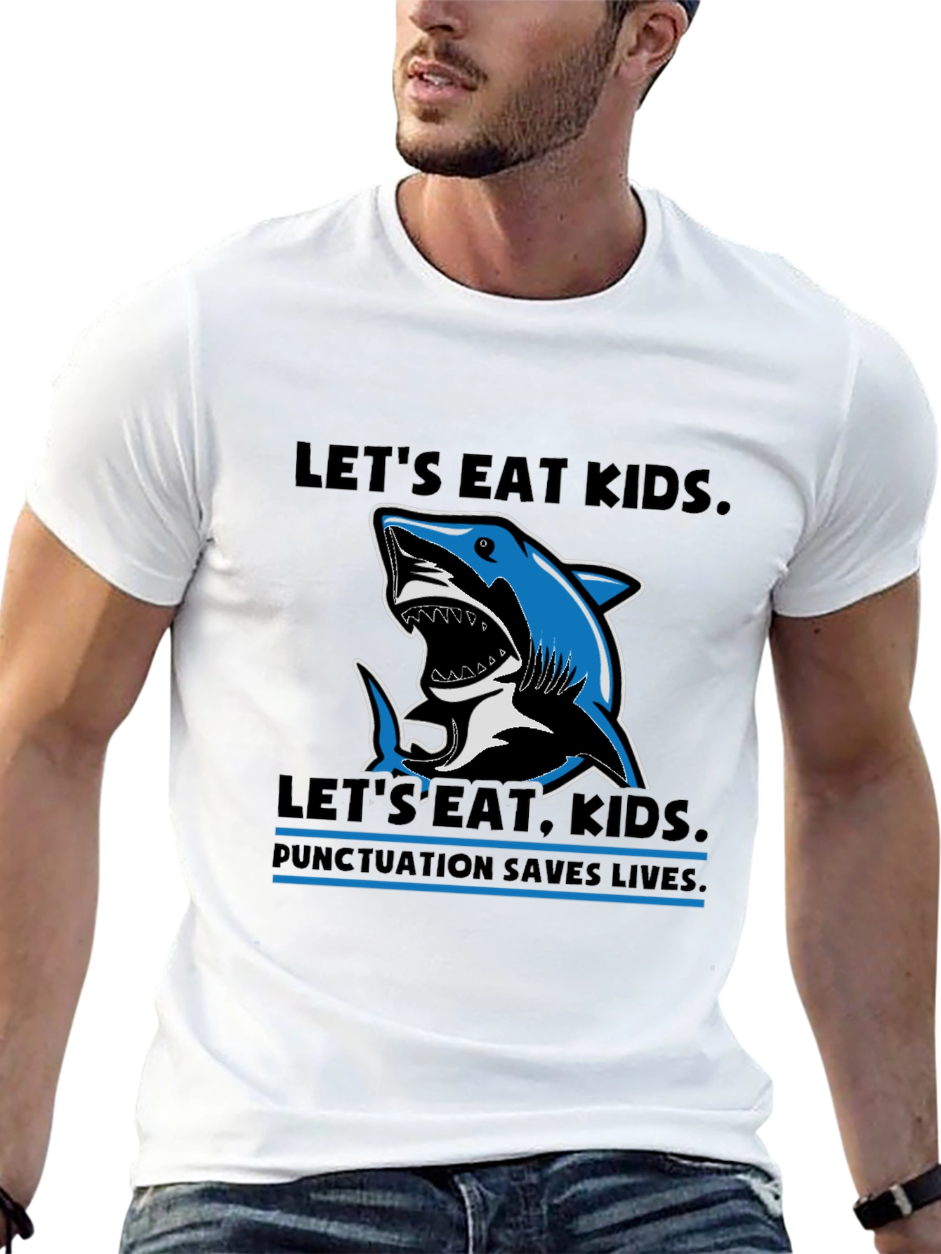 Lets Eat Kids Punctuation T-Shirt