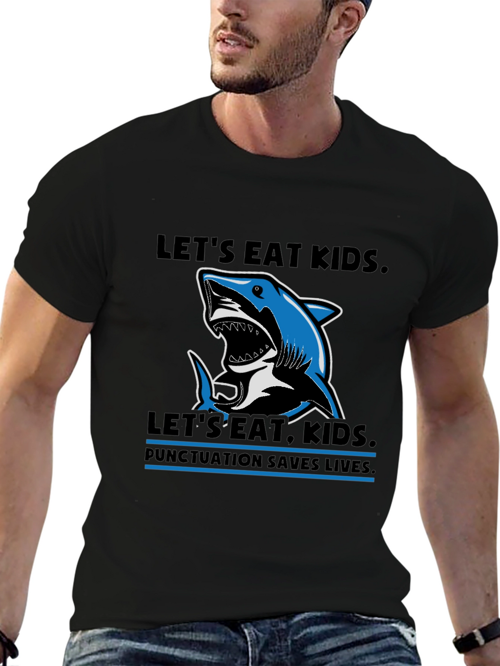Lets Eat Kids Punctuation T-Shirt