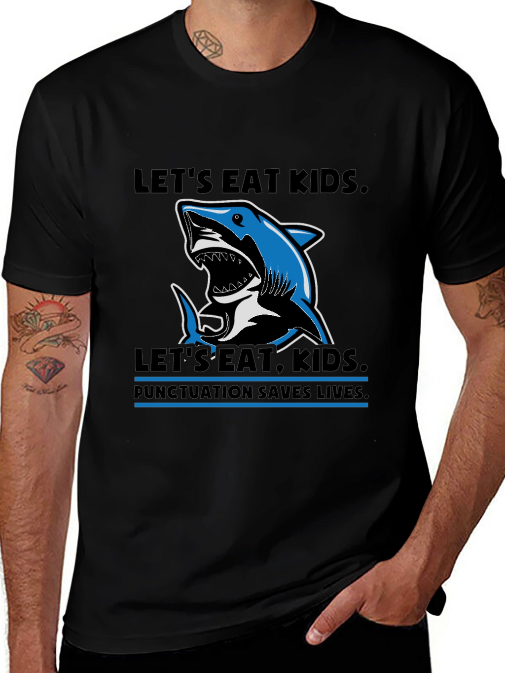 Lets Eat Kids Punctuation T-Shirt