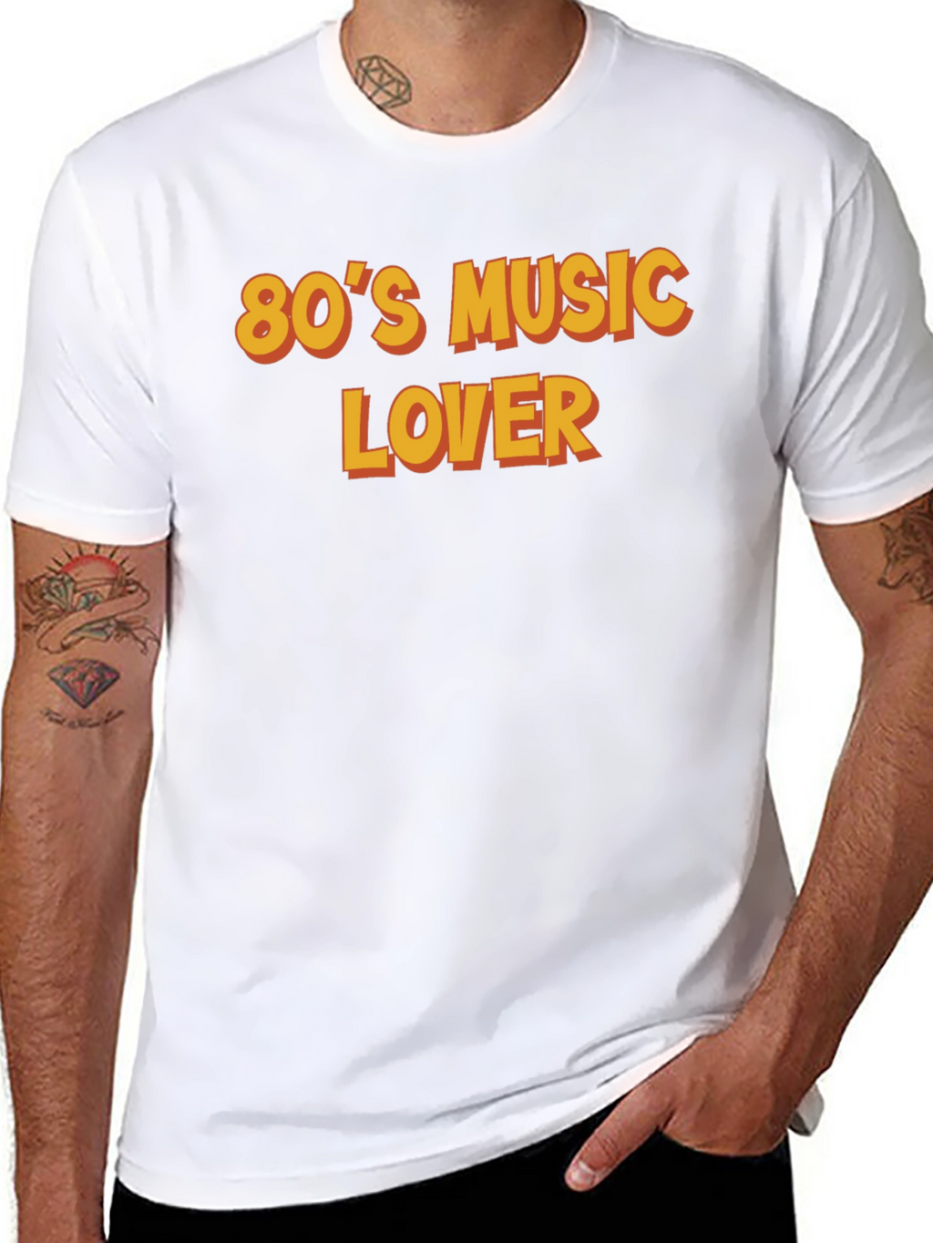 80s Music Lover Black T-Shirt