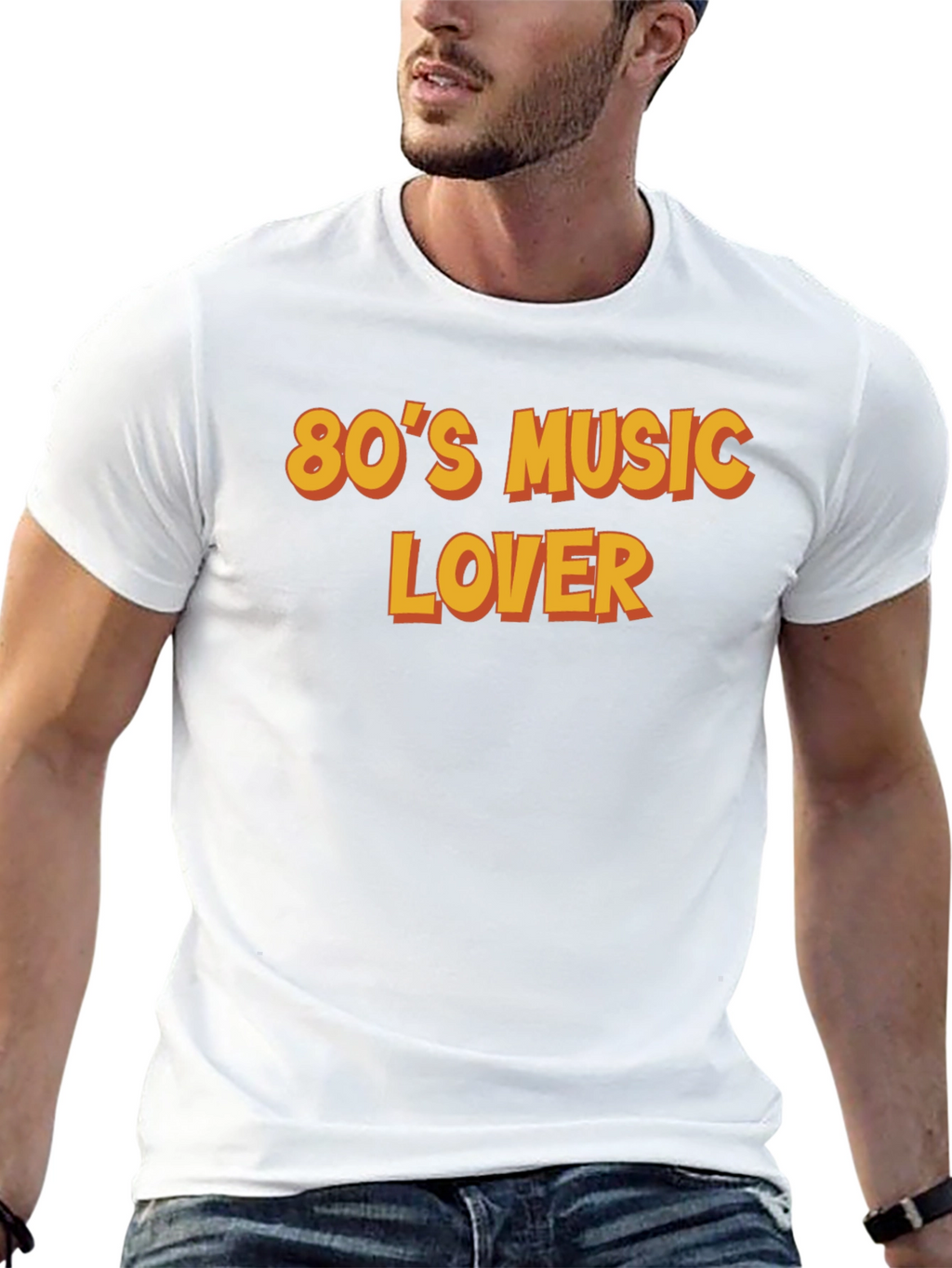 80s Music Lover Black T-Shirt