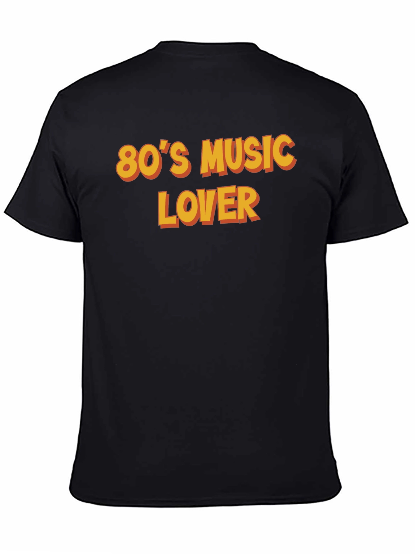 80s Music Lover Black T-Shirt