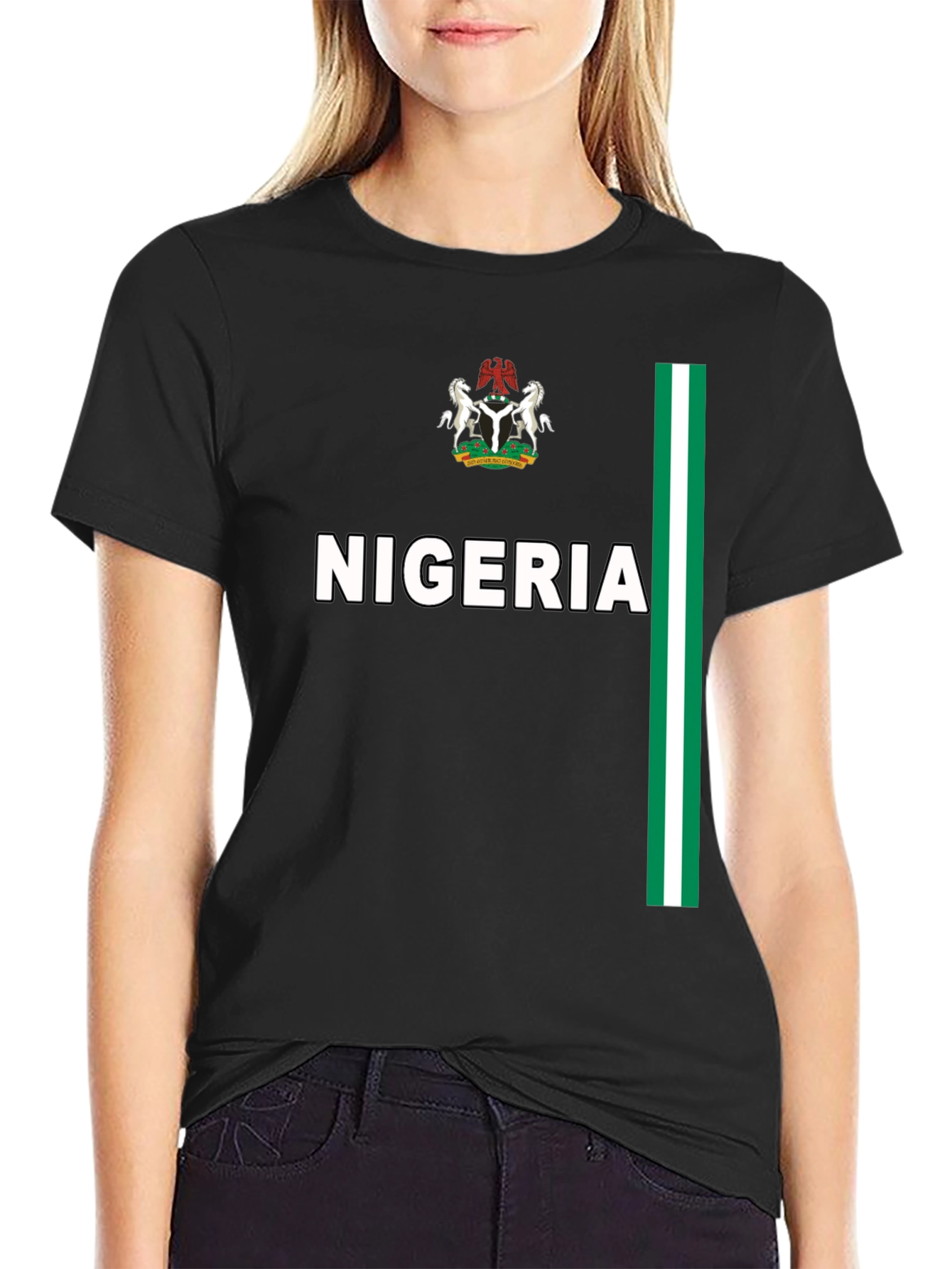 Nigeria Pride Black T-Shirt