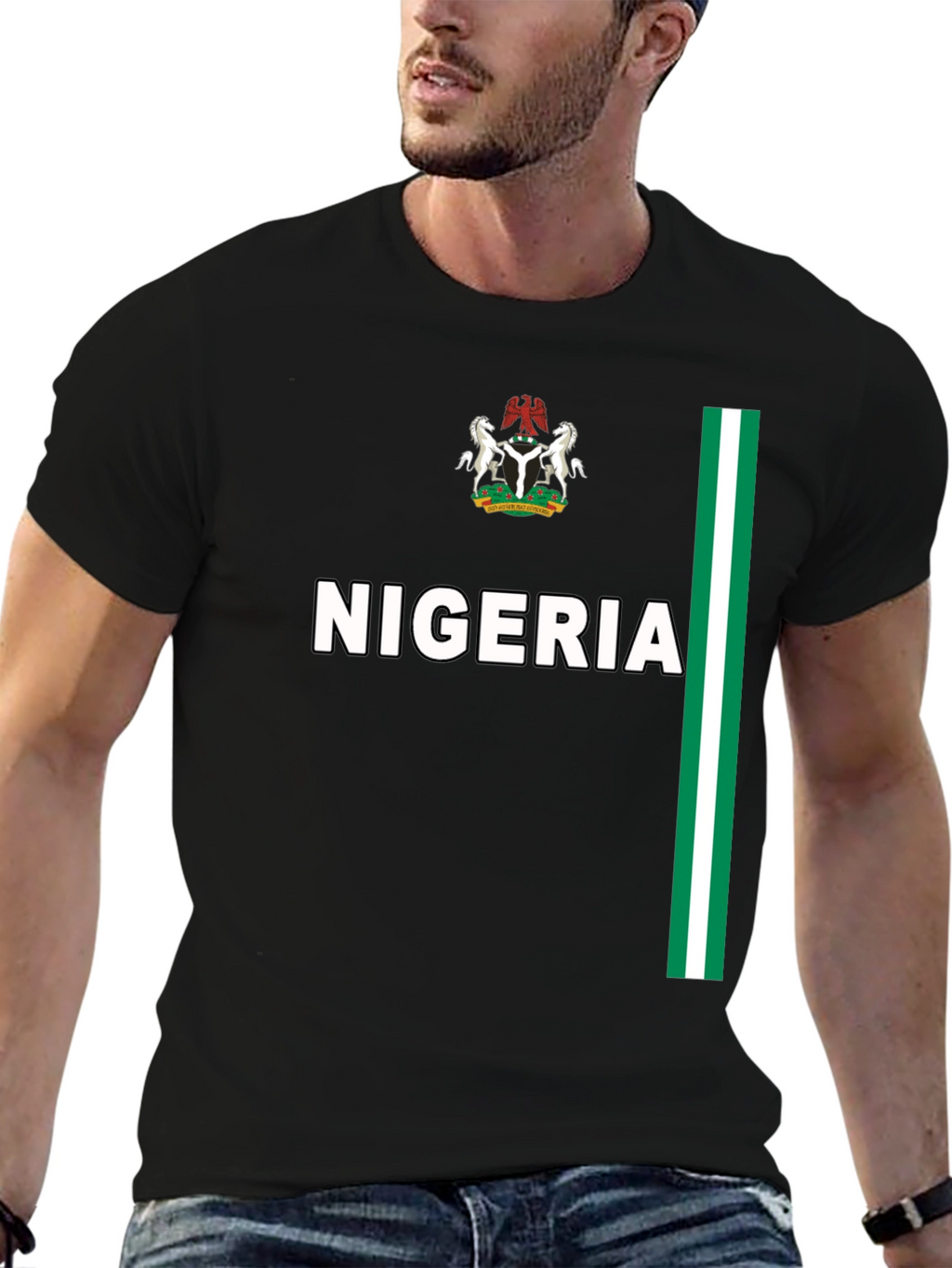 Nigeria Pride Black T-Shirt