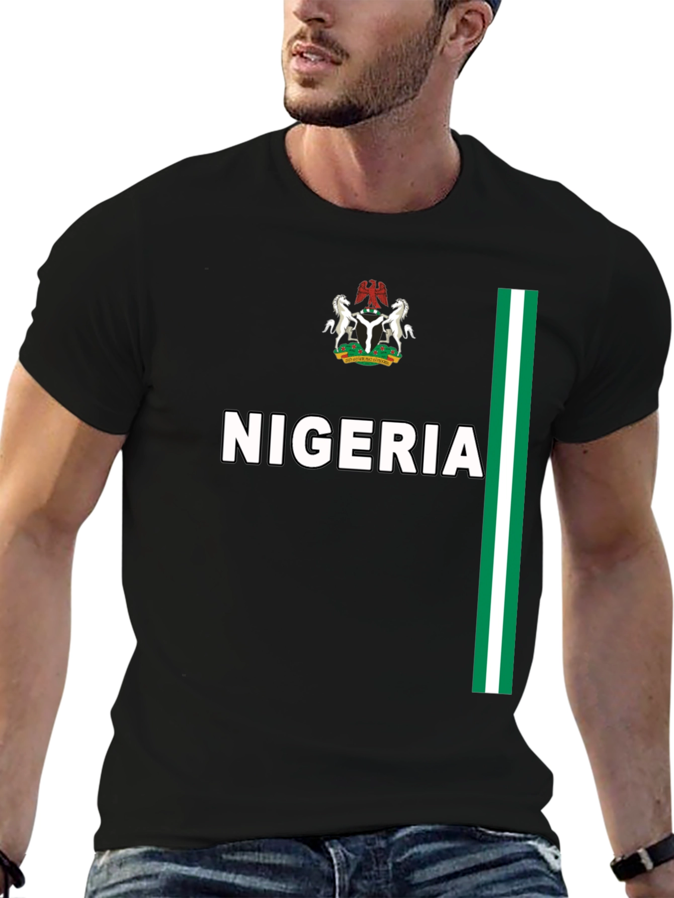 Nigeria Pride Black T-Shirt