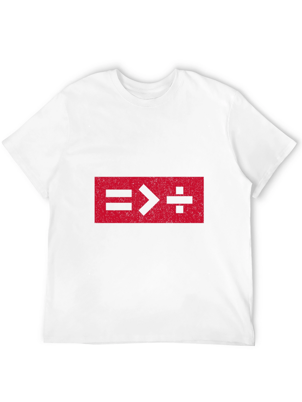 Equals Greater Than Divide Math T-Shirt