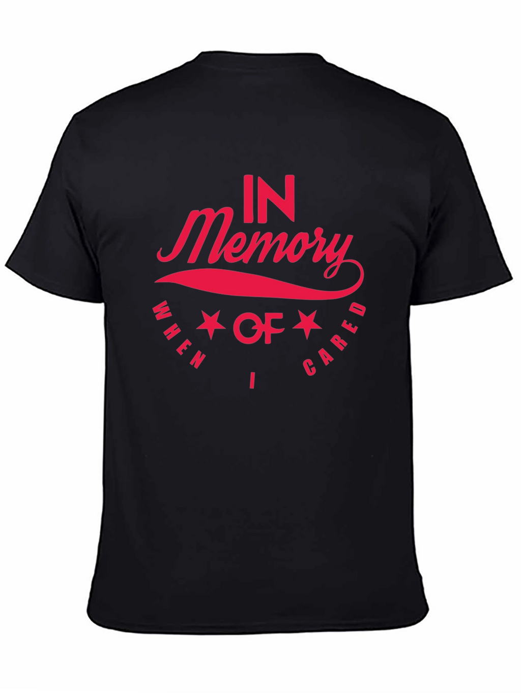 In Memory T-Shirt - Red Graphic Print