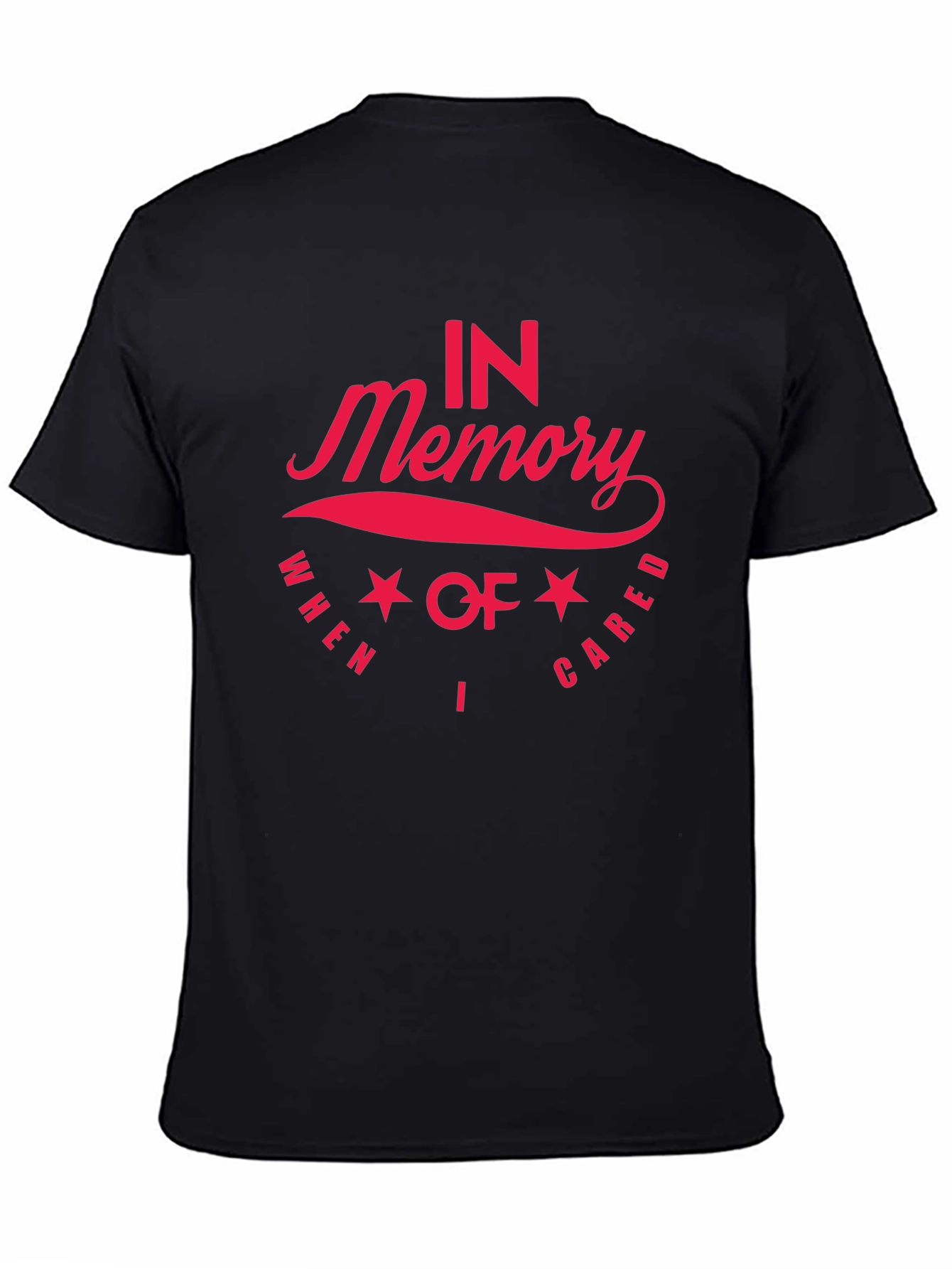 In Memory T-Shirt - Red Graphic Print