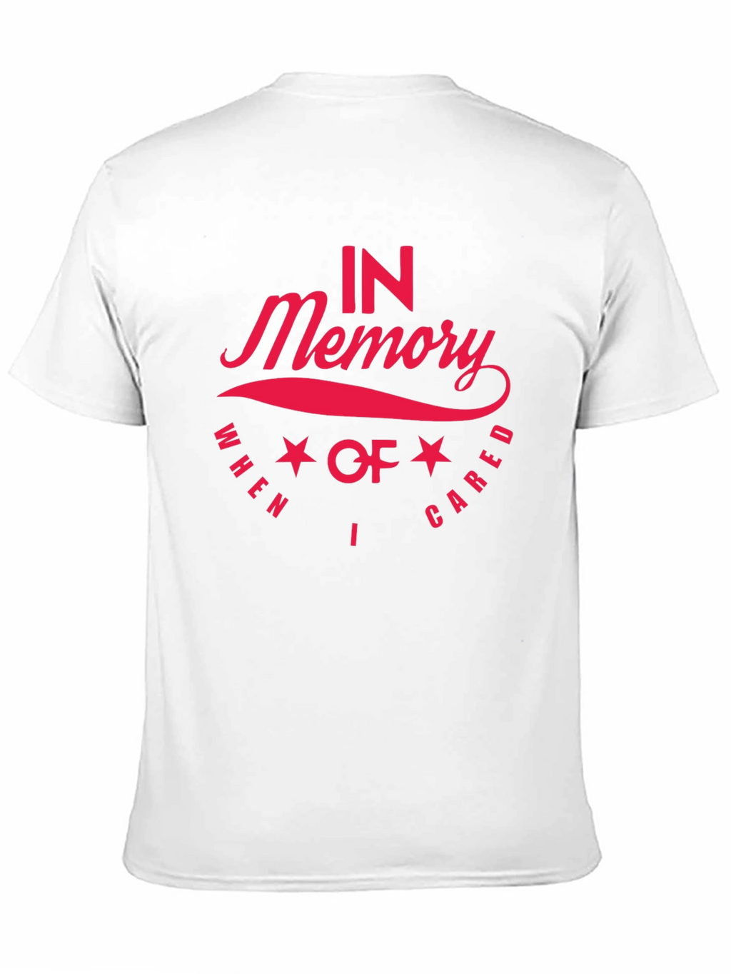 In Memory T-Shirt - Red Graphic Print