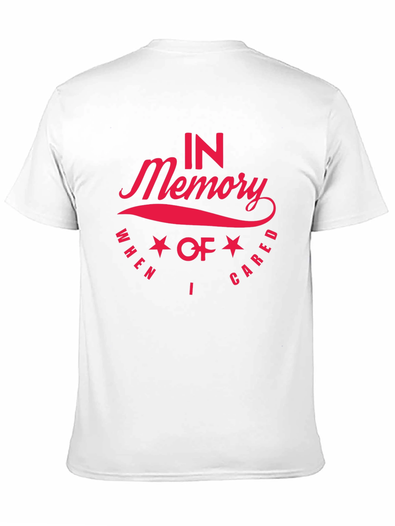 In Memory T-Shirt - Red Graphic Print
