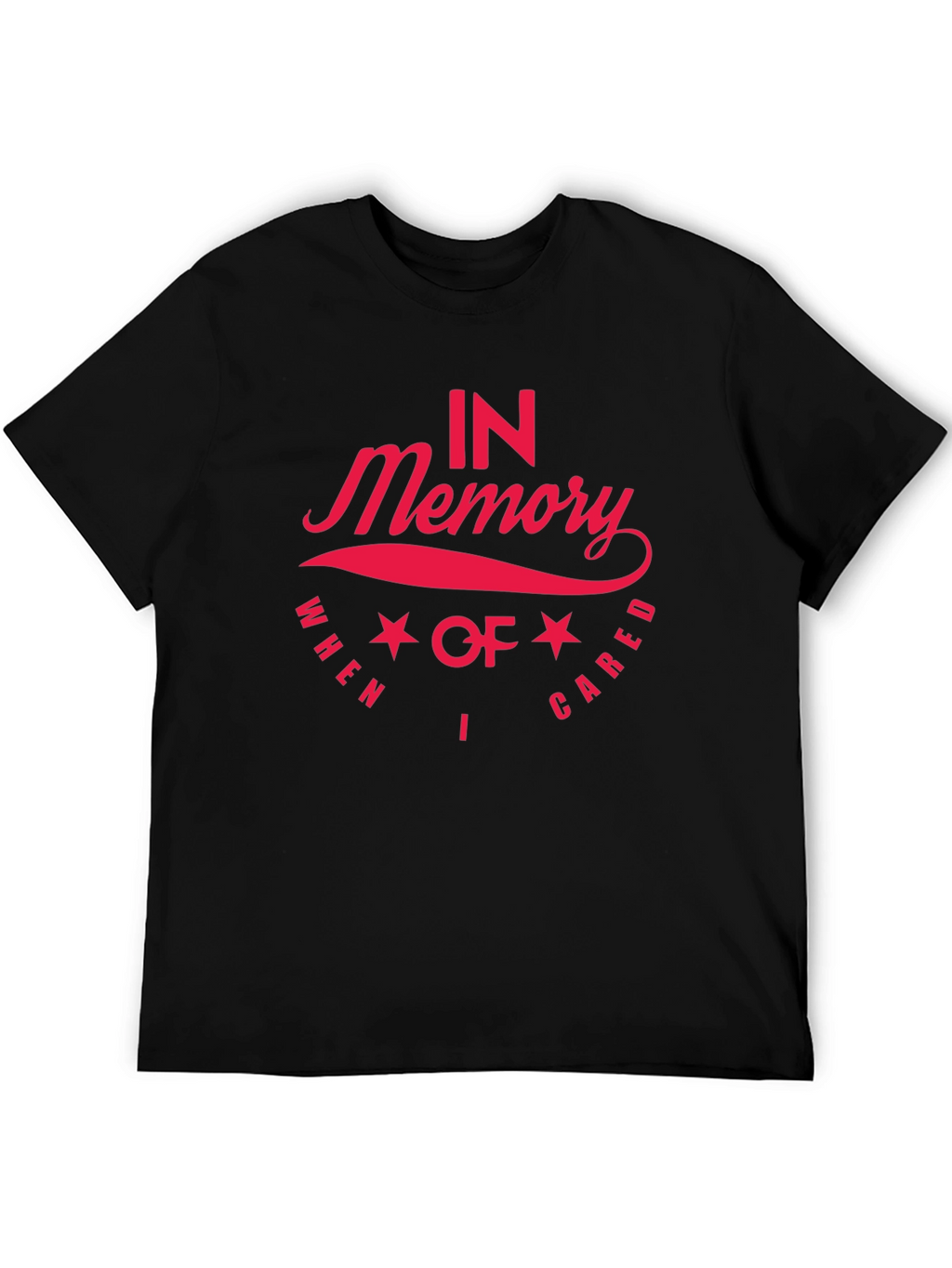 In Memory T-Shirt - Red Graphic Print