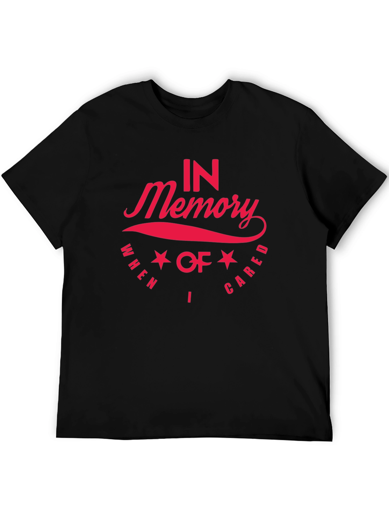In Memory T-Shirt - Red Graphic Print