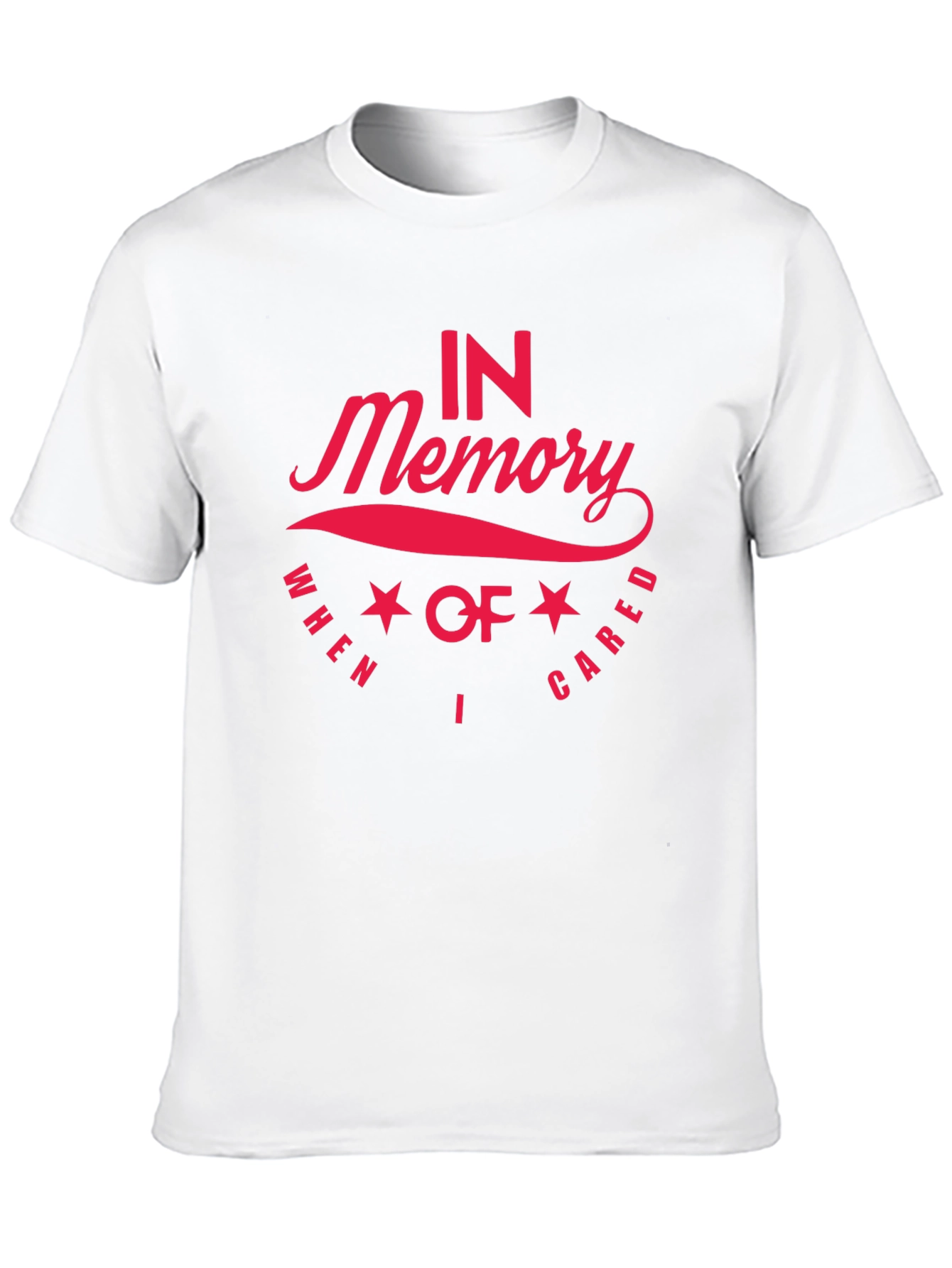 In Memory T-Shirt - Red Graphic Print