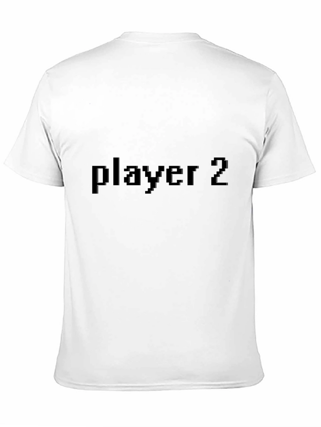 Player 2 Pixel Graphic Black T-Shirt