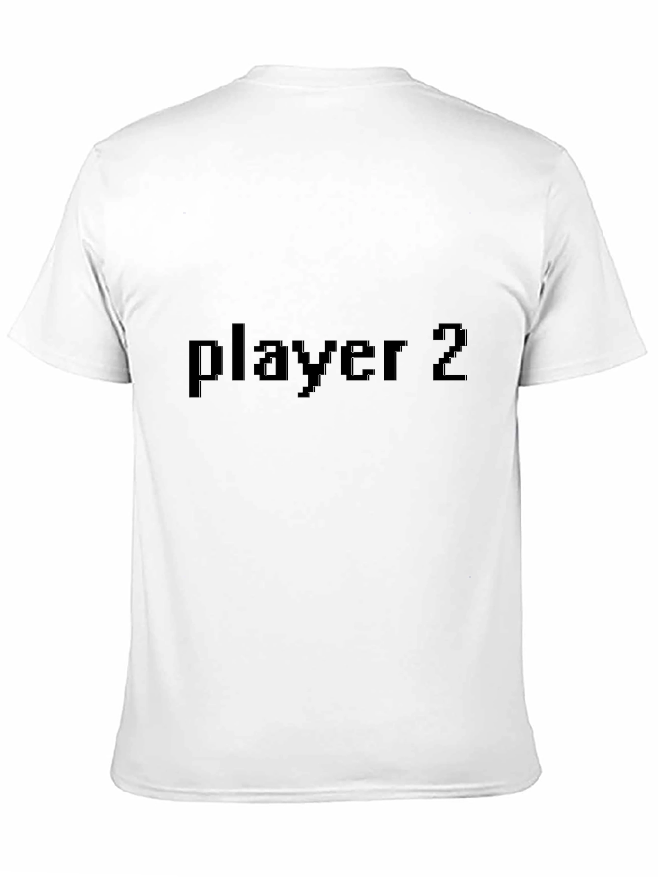 Player 2 Pixel Graphic Black T-Shirt