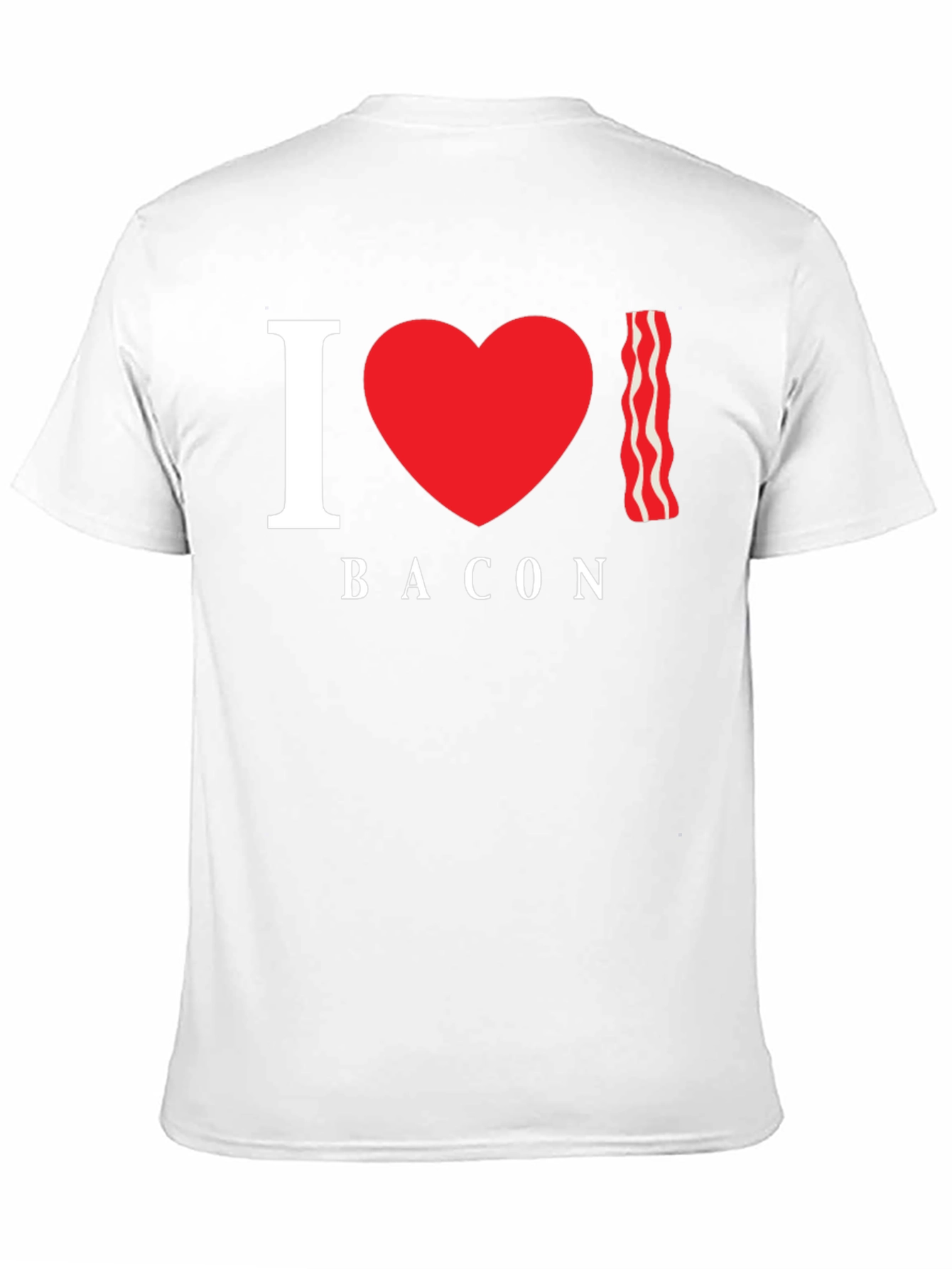 I Heart Bacon Black T-Shirt
