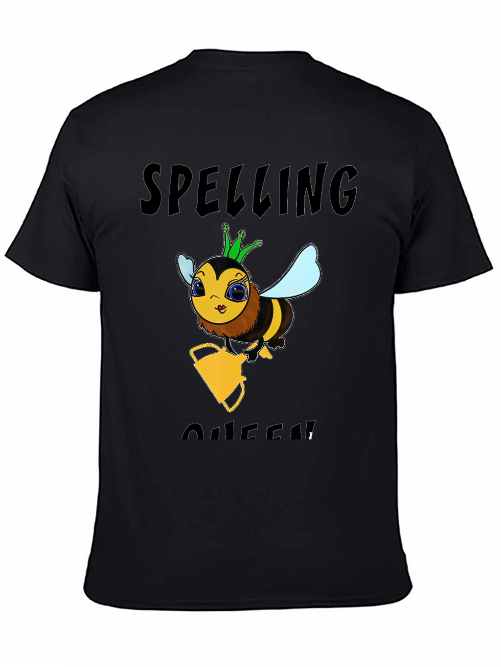 Spelling Bee Queen Black T-Shirt
