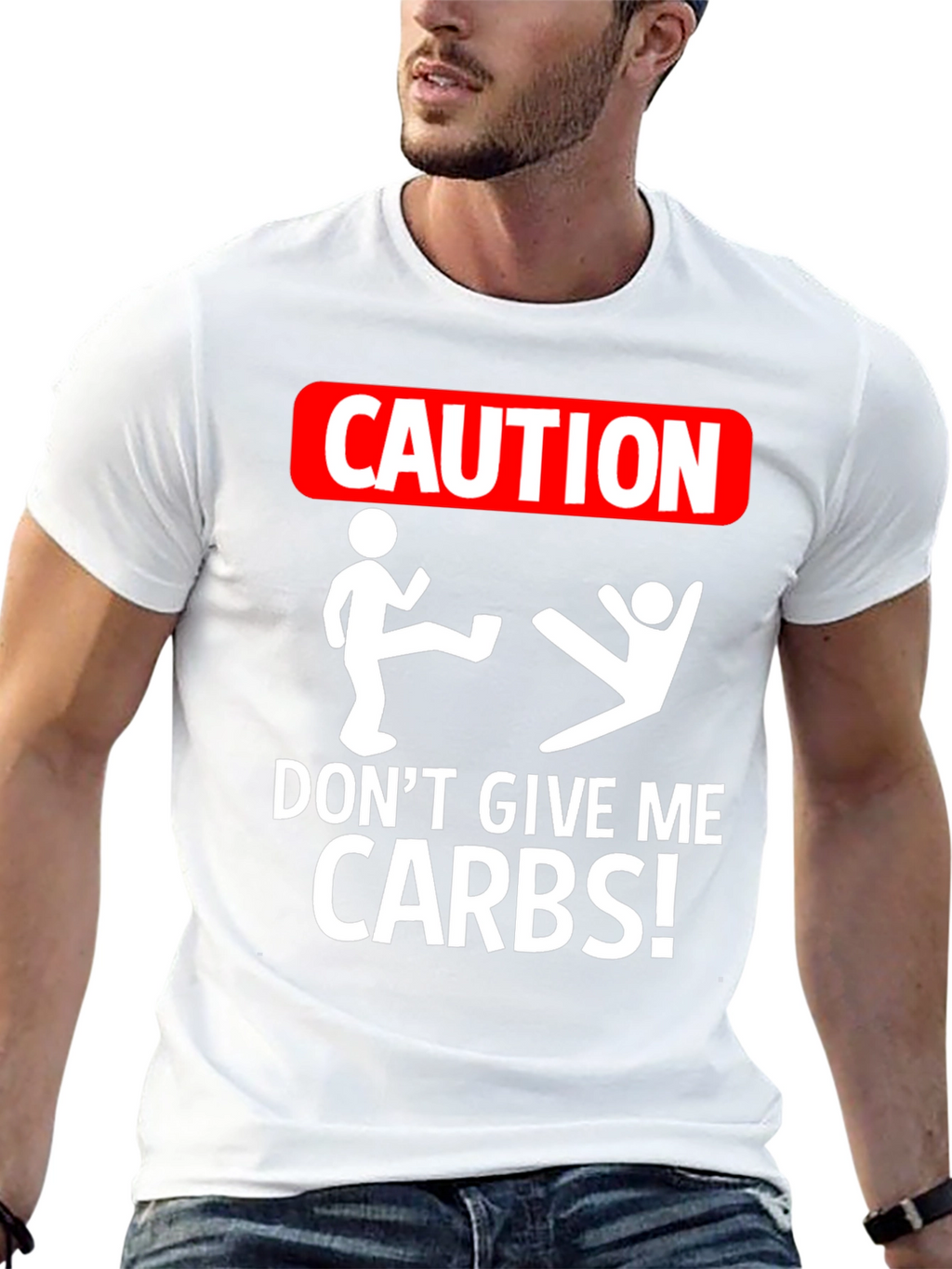 Caution: Dont Give Me Carbs! Graphic Tee