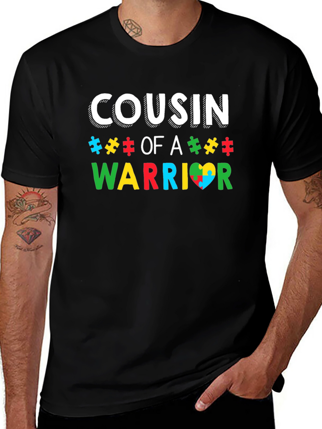 Cousin of A Warrior Autism Awareness T-Shirt