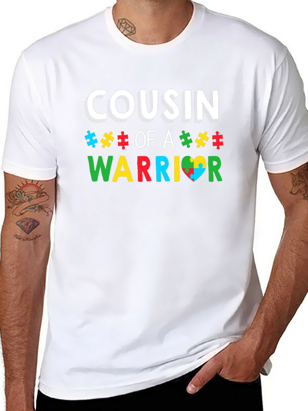 Cousin of A Warrior Autism Awareness T-Shirt