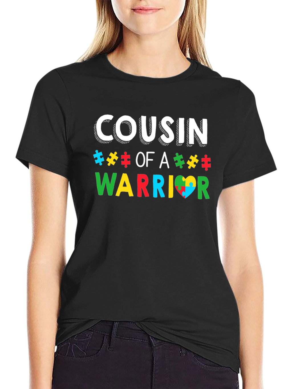 Cousin of A Warrior Autism Awareness T-Shirt