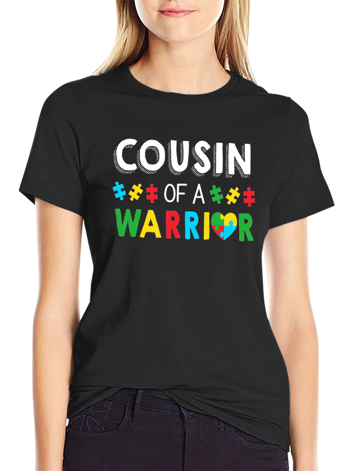 Cousin of A Warrior Autism Awareness T-Shirt