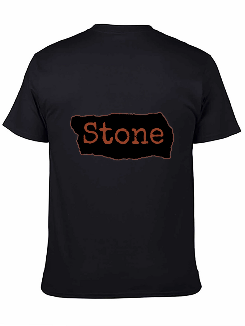 Stone Graphic Black T-Shirt Casual Wear