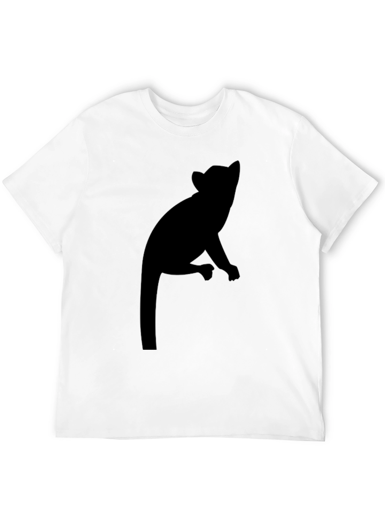 Silhouette Opossum Black Graphic Tee
