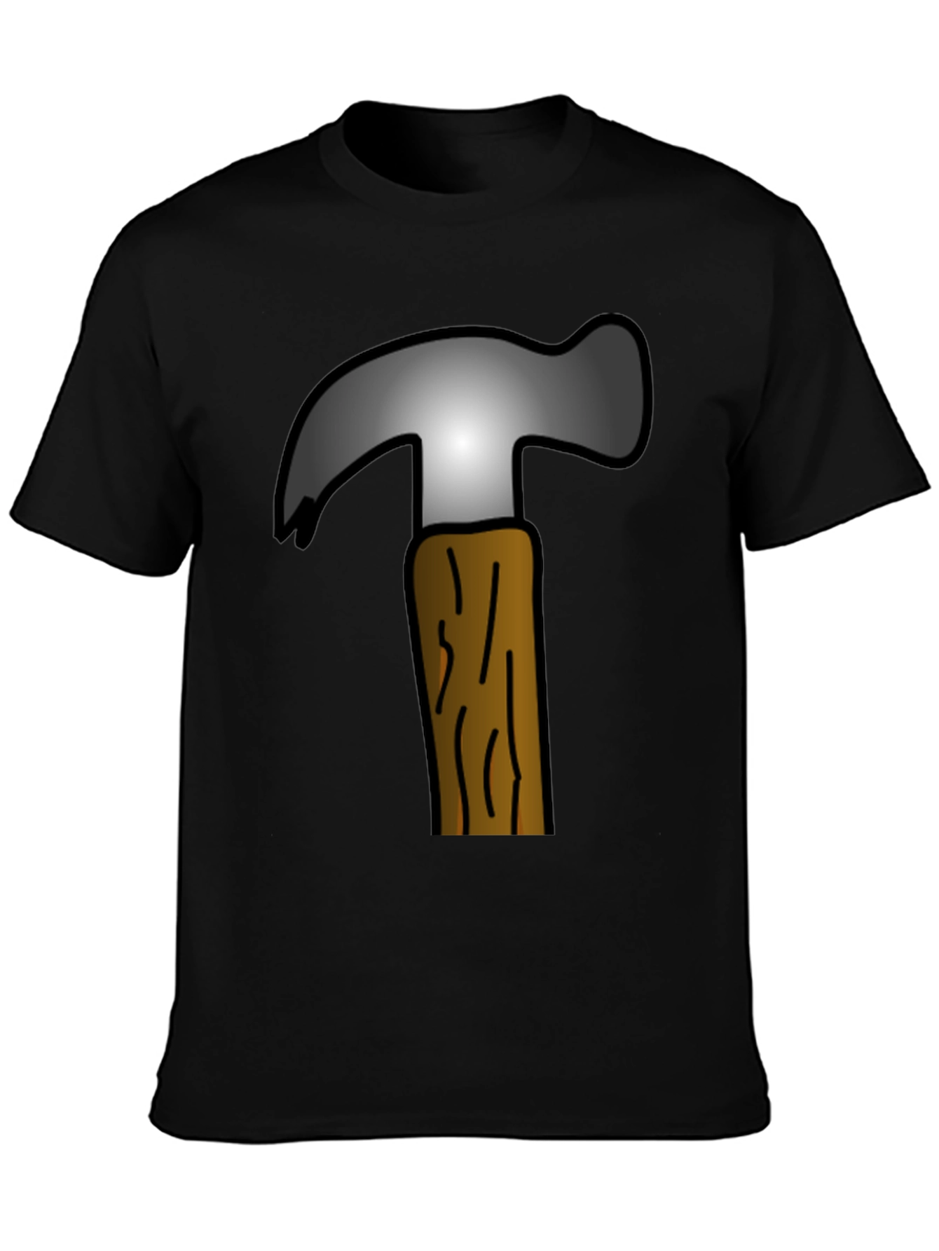 Hammer Graphic Tee - Cartoon Tool Design