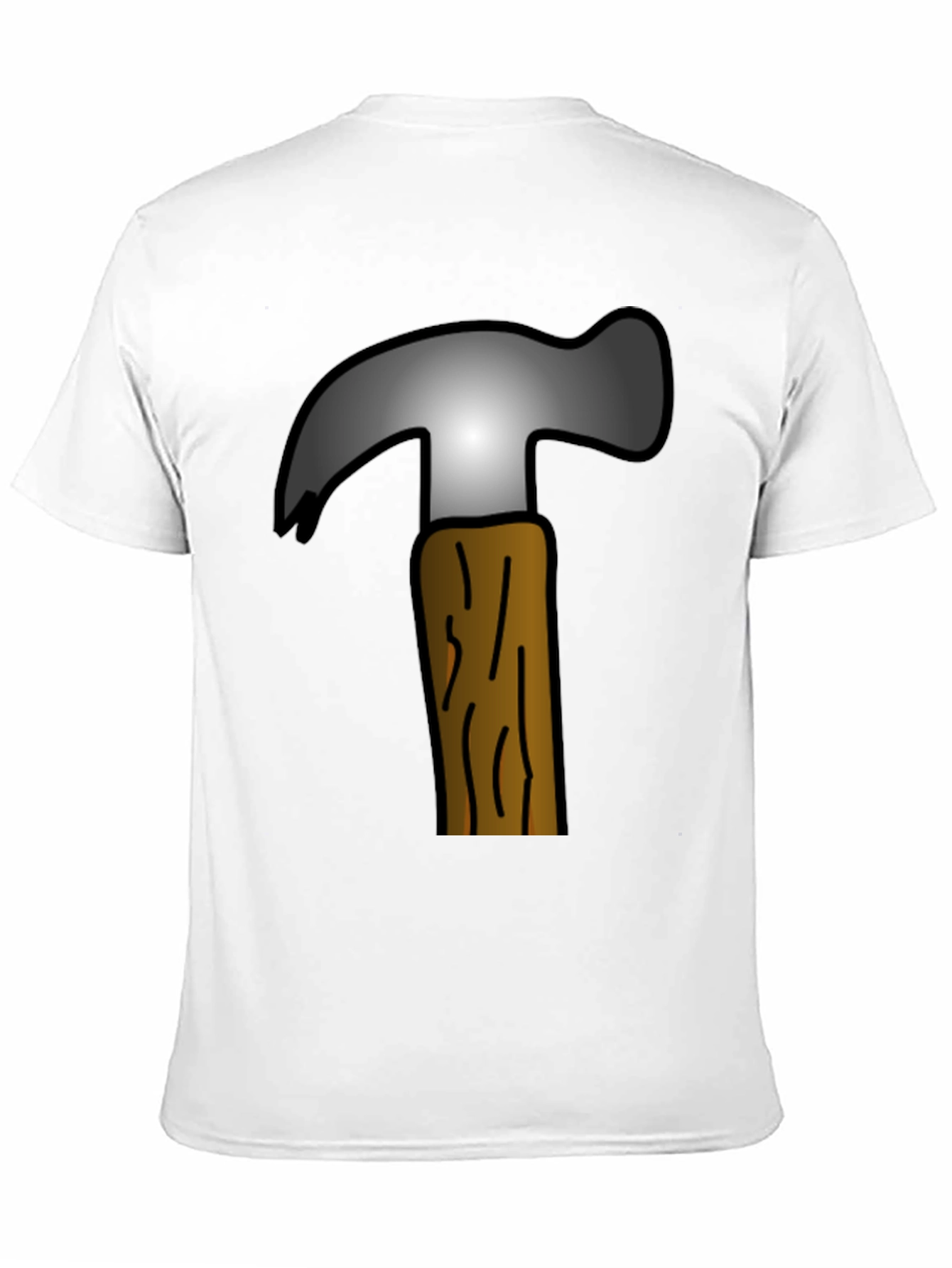 Hammer Graphic Tee - Cartoon Tool Design