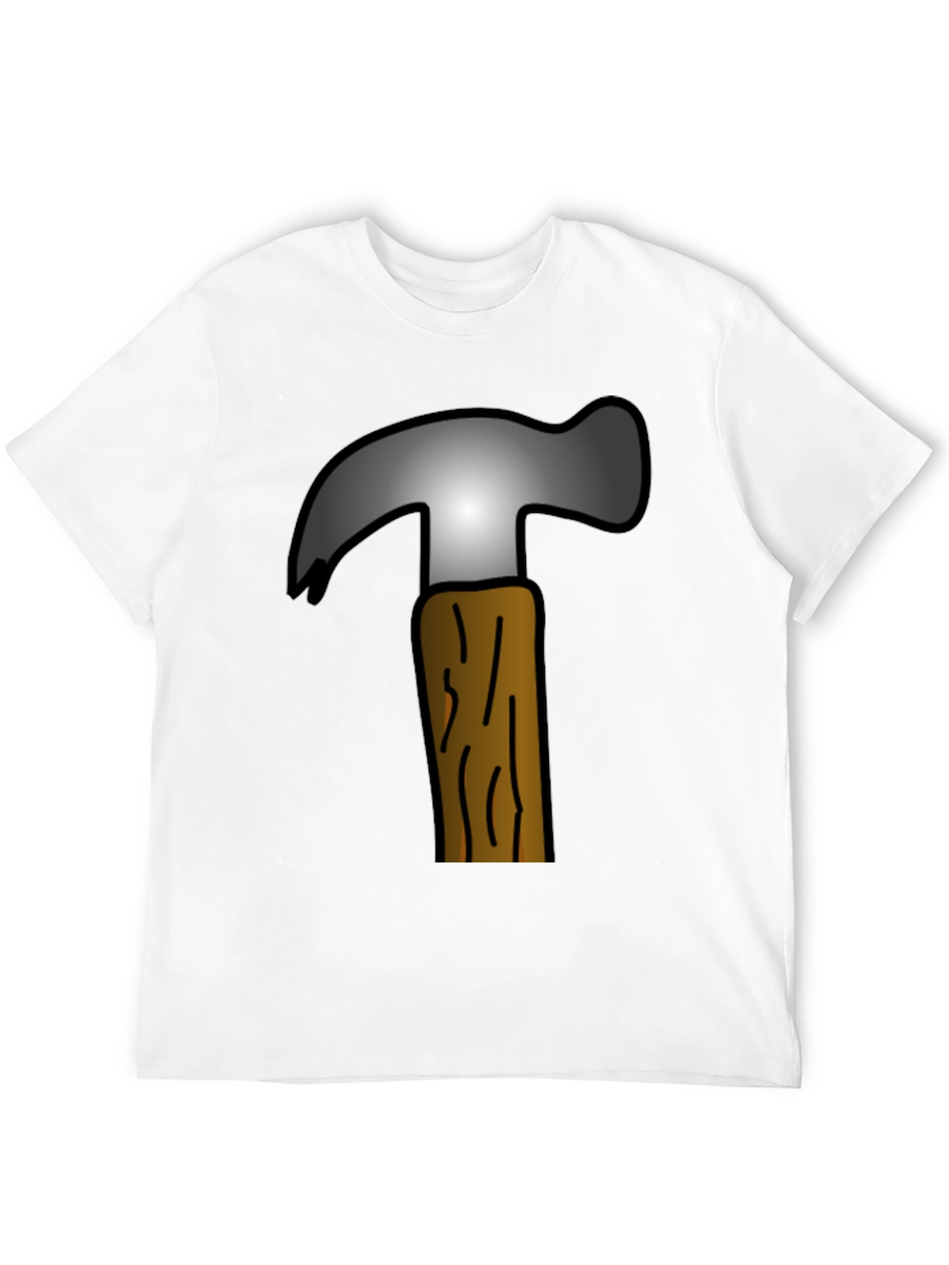 Hammer Graphic Tee - Cartoon Tool Design
