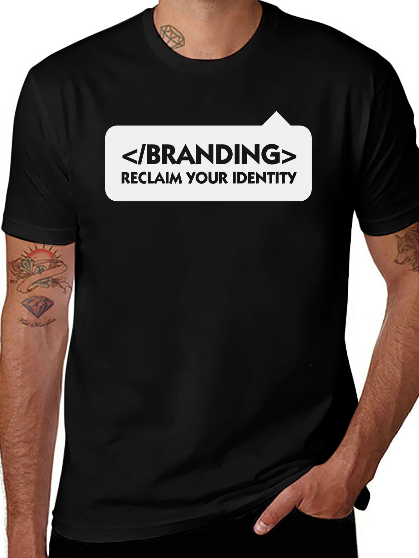 Branding Reclaim Identity Graphic Tee - Black