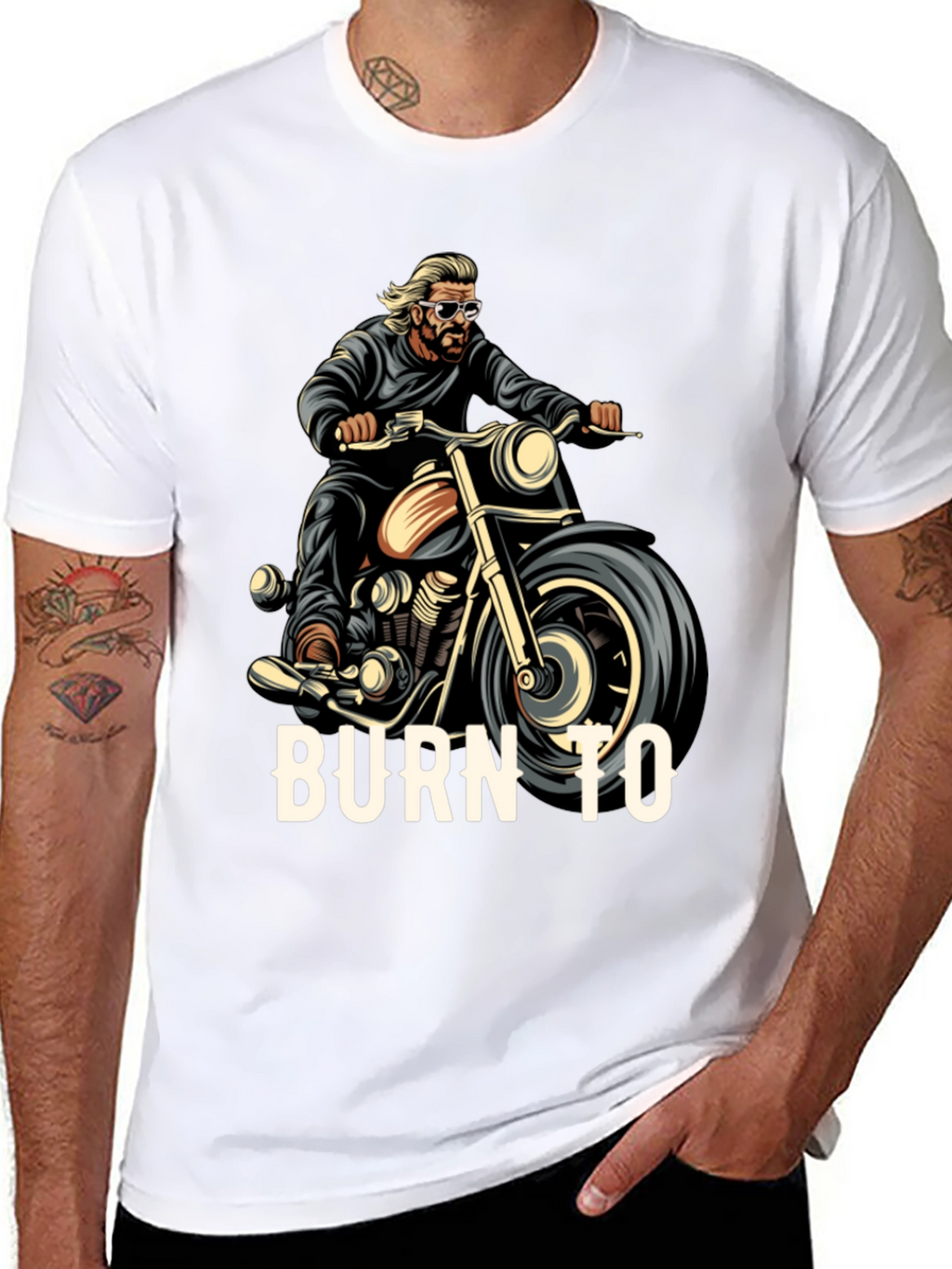 Burn To Ride Graphic T-Shirt