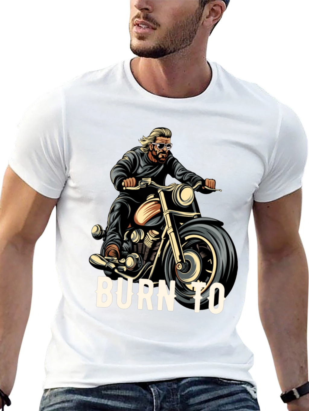 Burn To Ride Graphic T-Shirt
