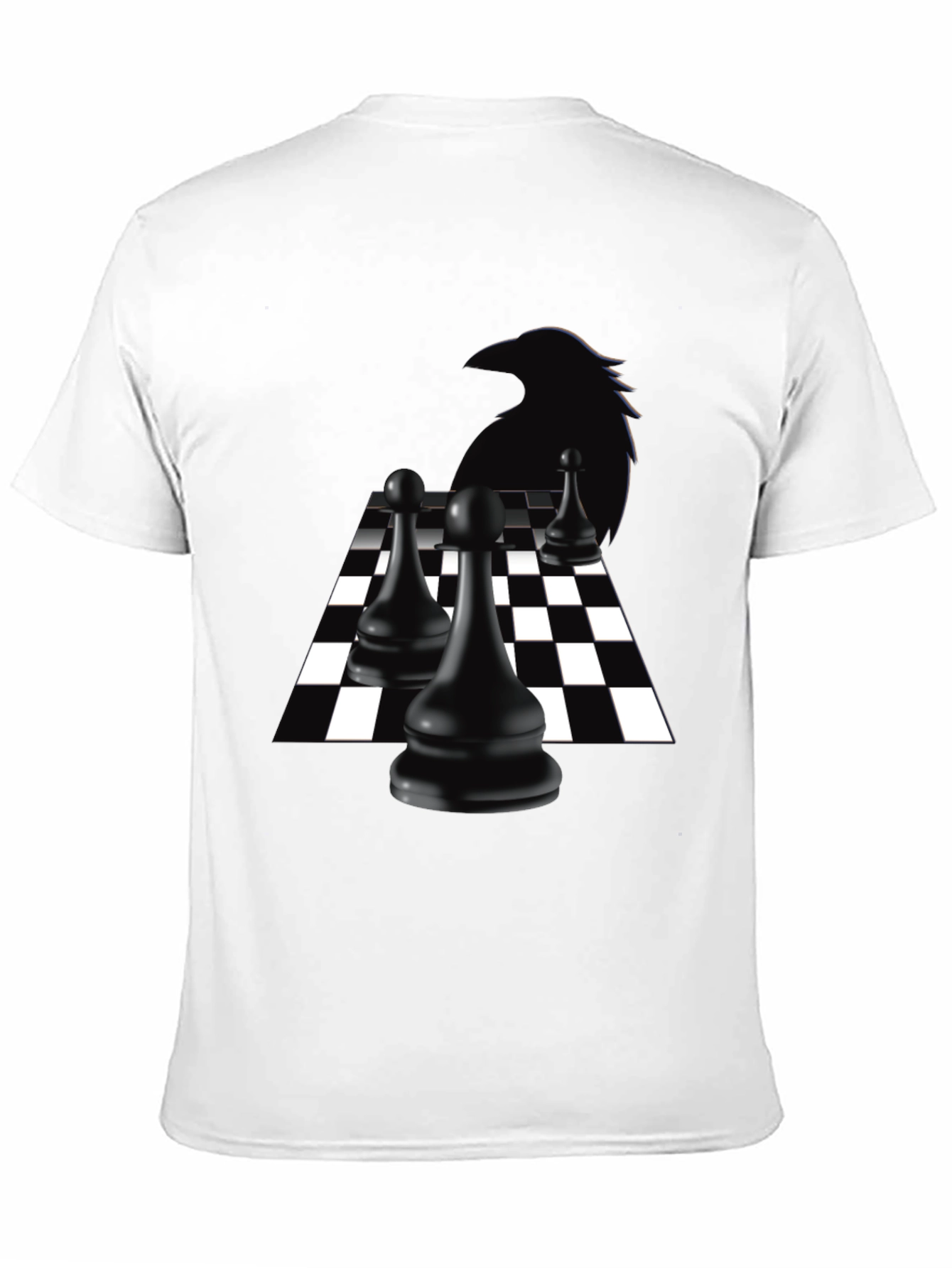 Raven Chess T-Shirt - Black