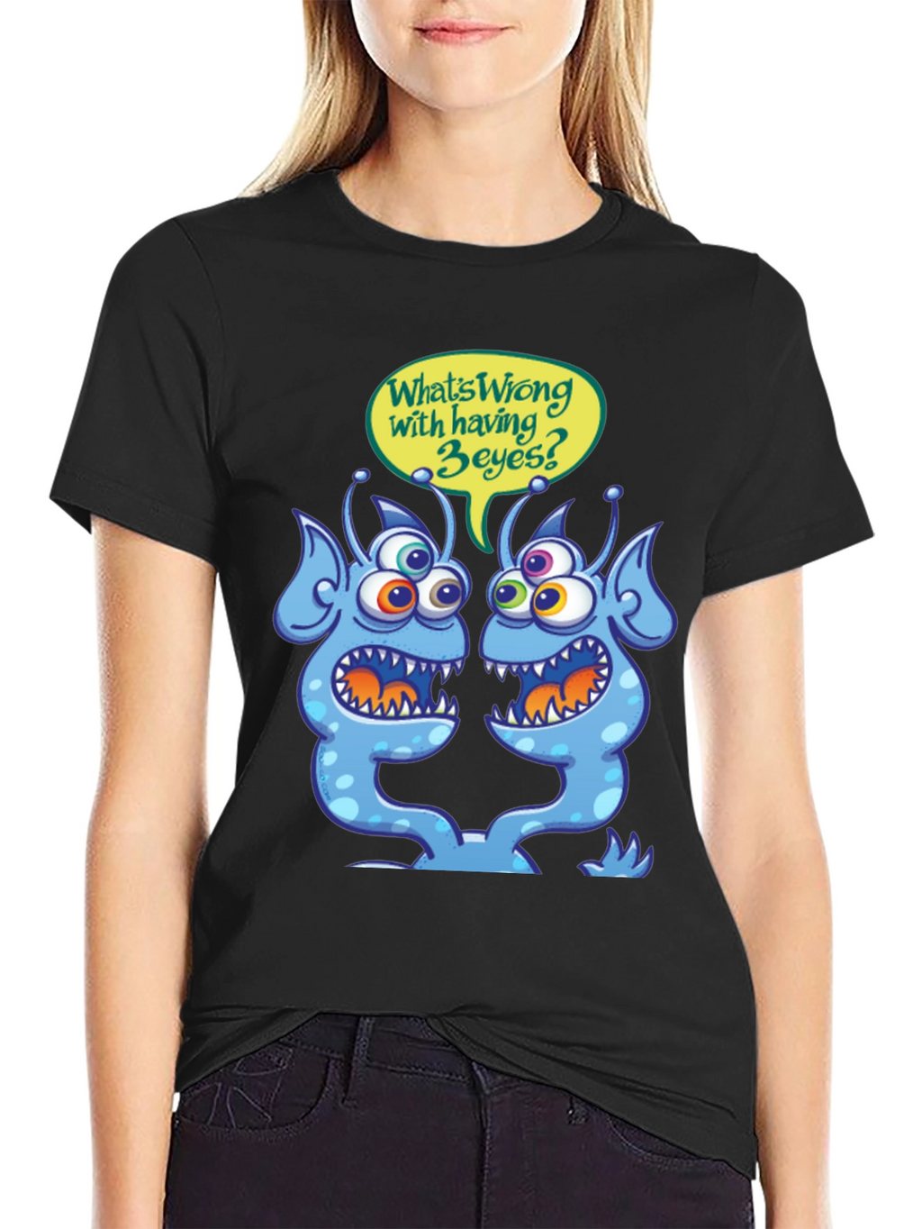 3-Eyed Alien T-Shirt - Funny Graphic Tee