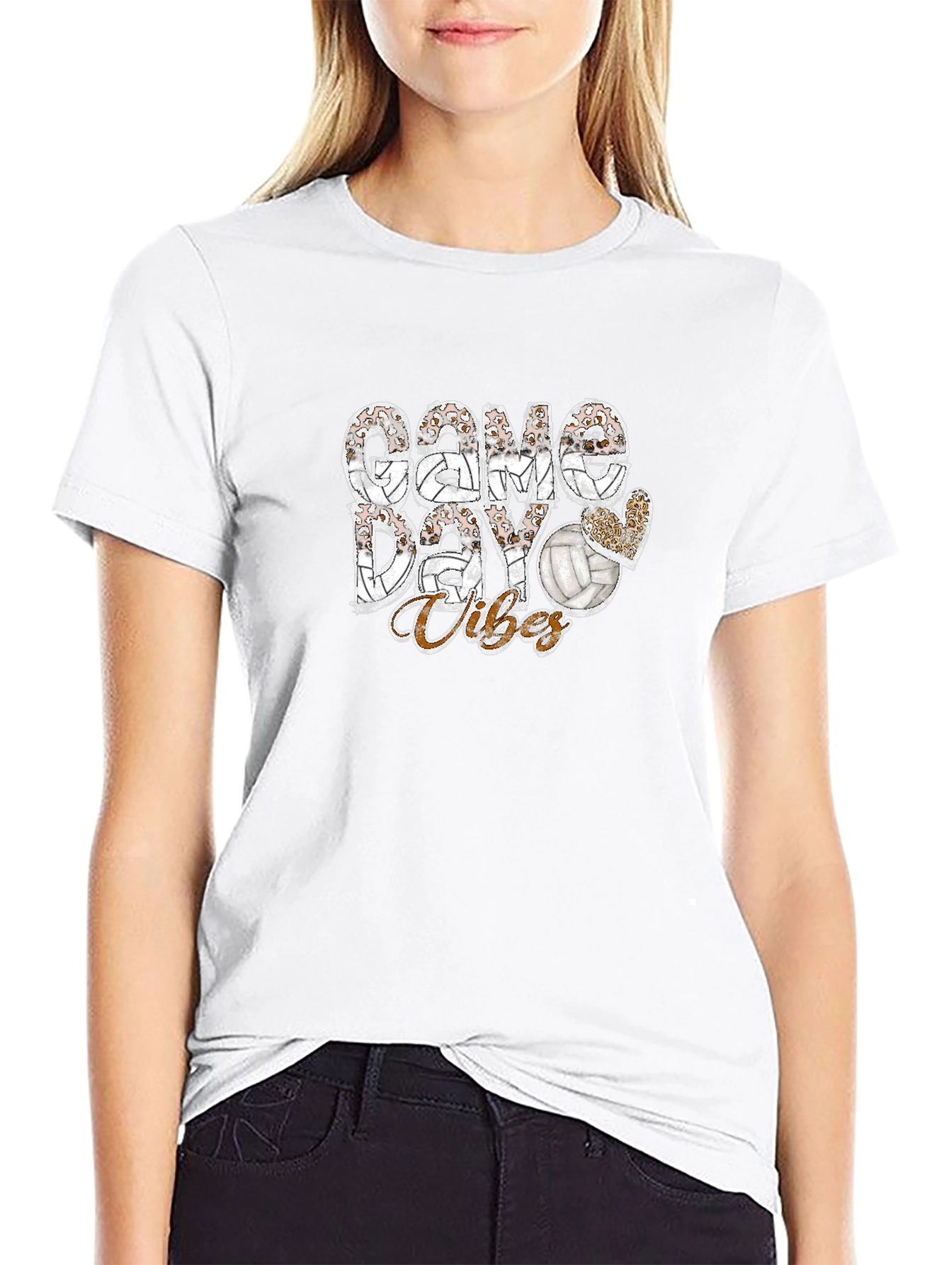 Game Day Vibes Volleyball Graphic Tee