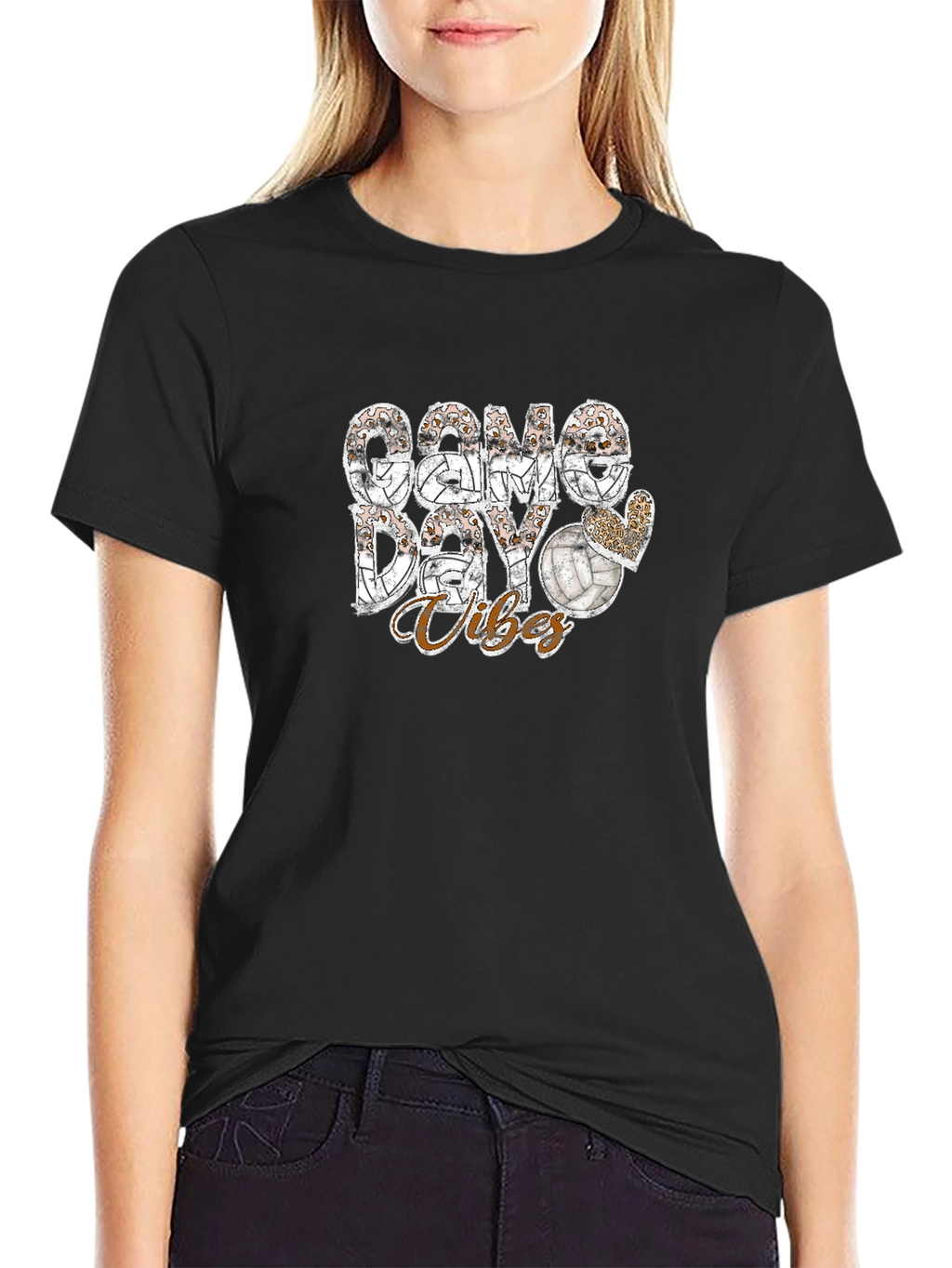 Game Day Vibes Volleyball Graphic Tee