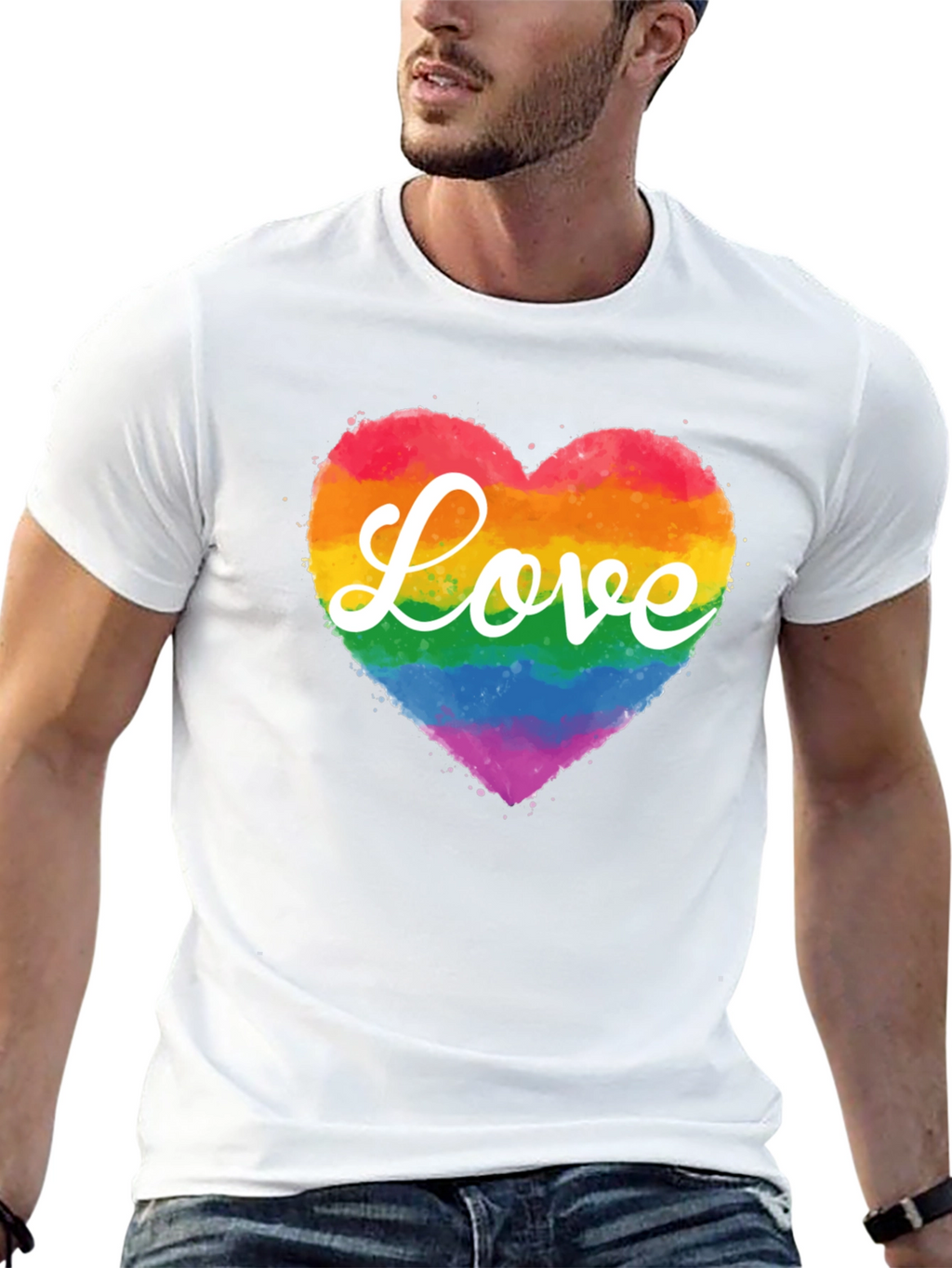 Love Wins T-Shirt Rainbow Heart Tee