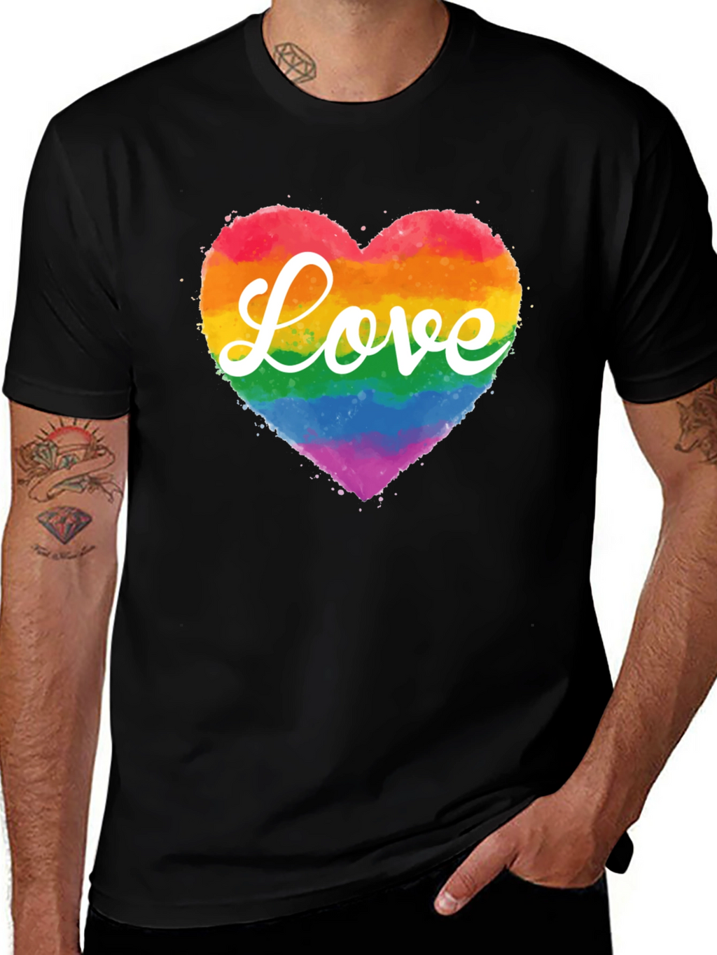 Love Wins T-Shirt Rainbow Heart Tee