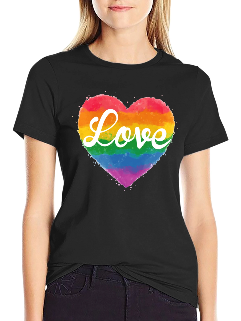 Love Wins T-Shirt Rainbow Heart Tee