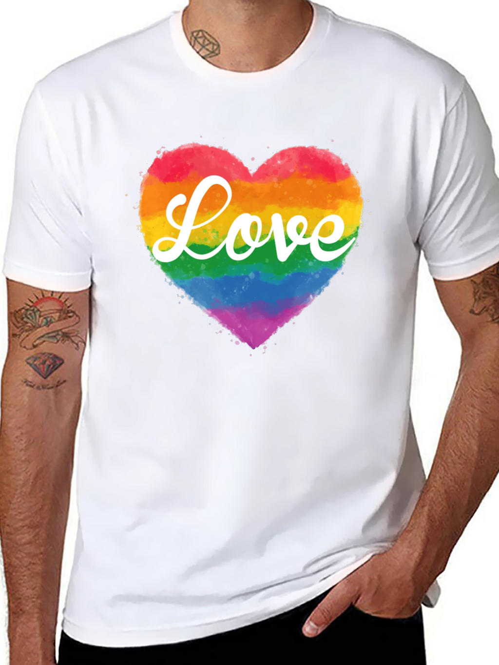 Love Wins T-Shirt Rainbow Heart Tee