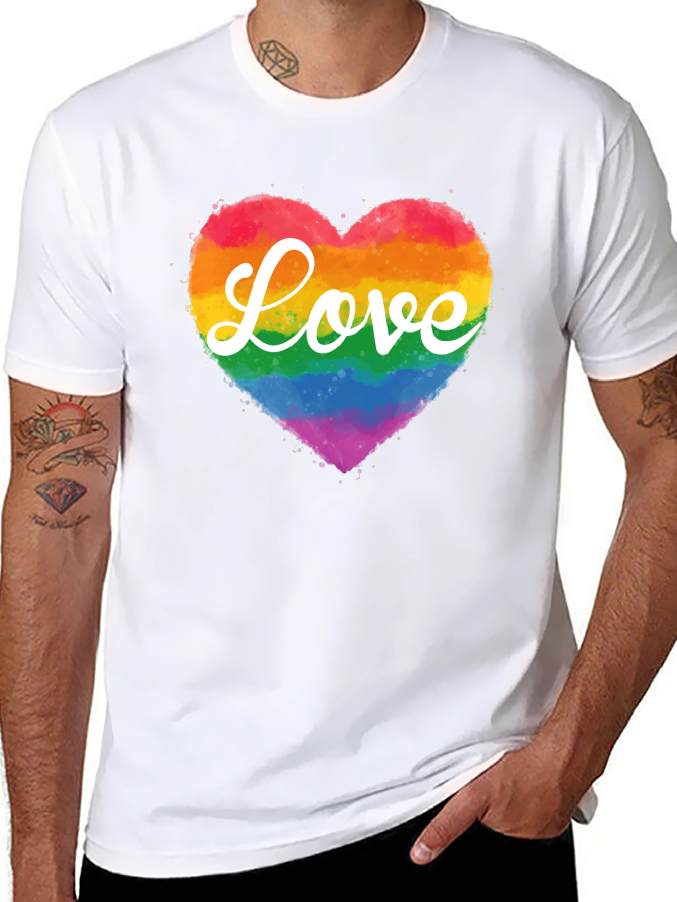 Love Wins T-Shirt Rainbow Heart Tee