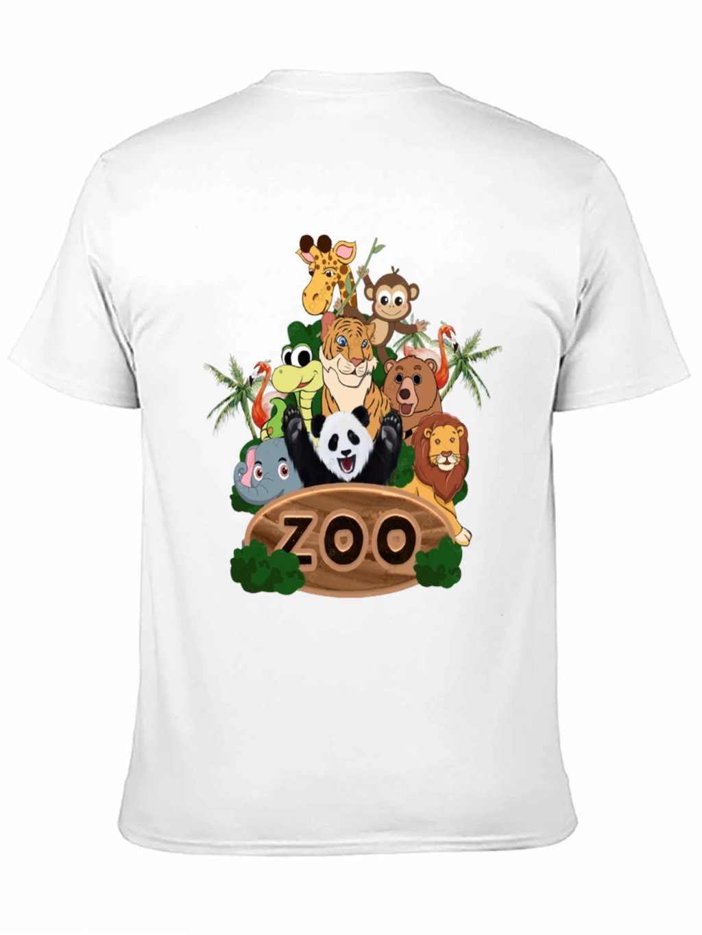 Zoo Animal Crew Neck T-Shirt