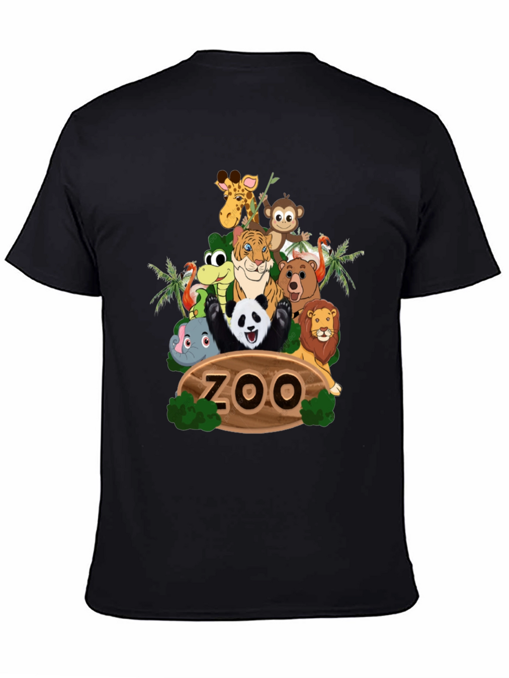 Zoo Animal Crew Neck T-Shirt