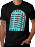 Retro Microphone Graphic T-Shirt
