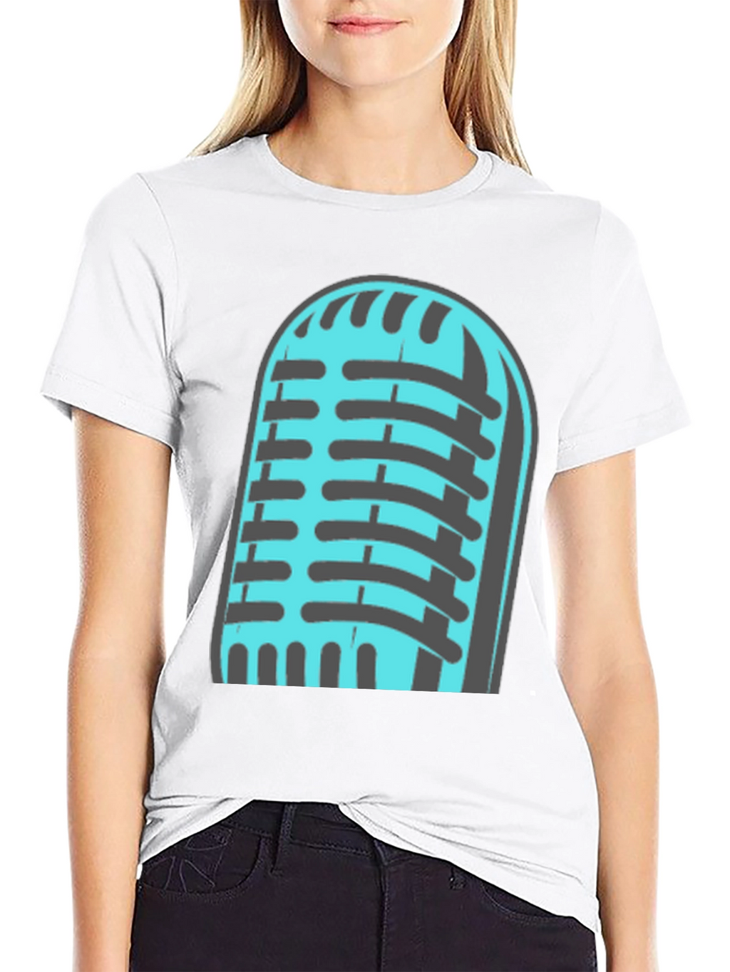 Retro Microphone Graphic T-Shirt