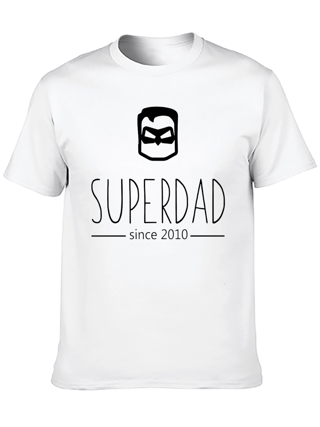 Superdad Since 2010 T-Shirt - Black Hero Dad Tee