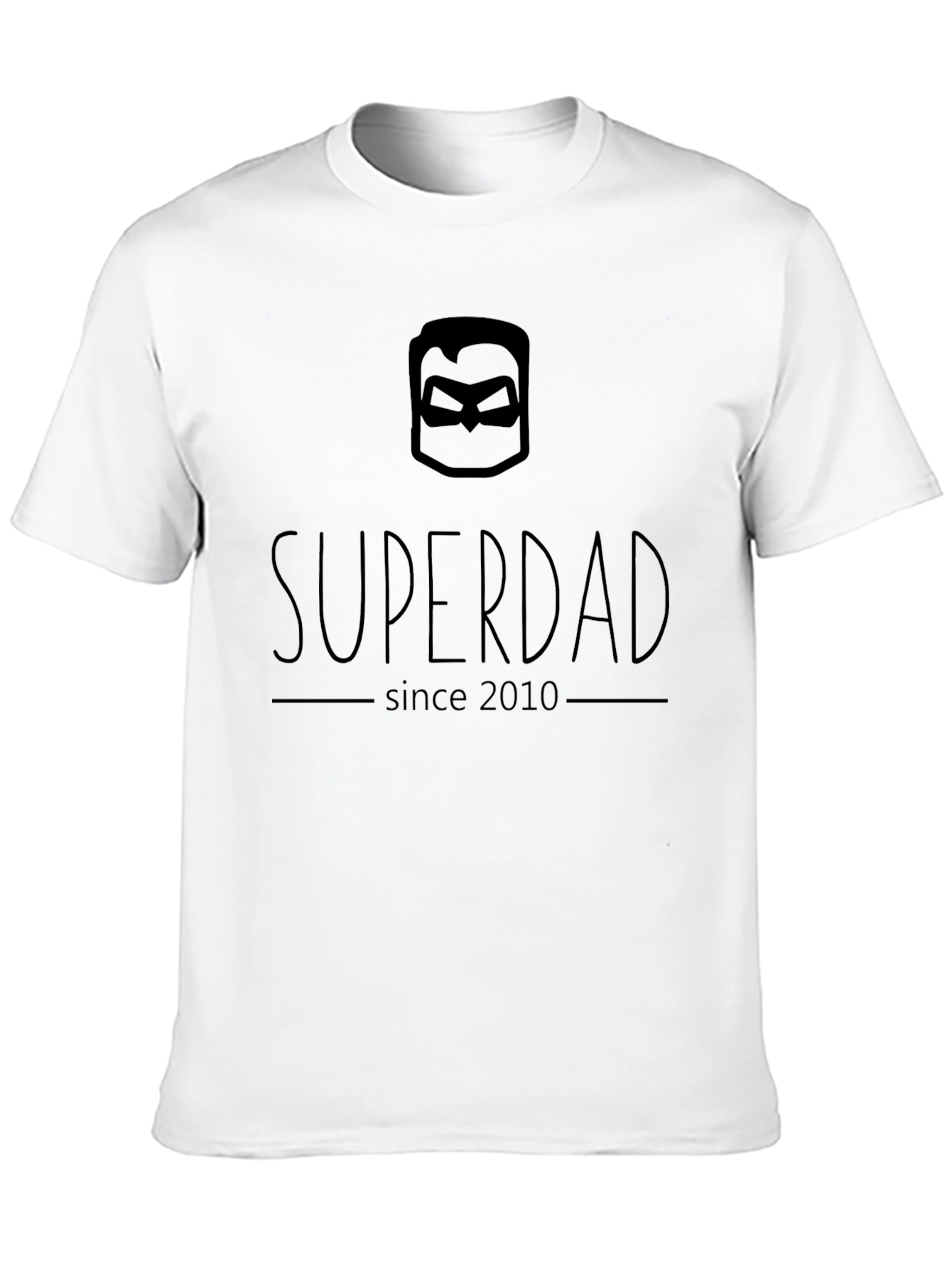 Superdad Since 2010 T-Shirt - Black Hero Dad Tee
