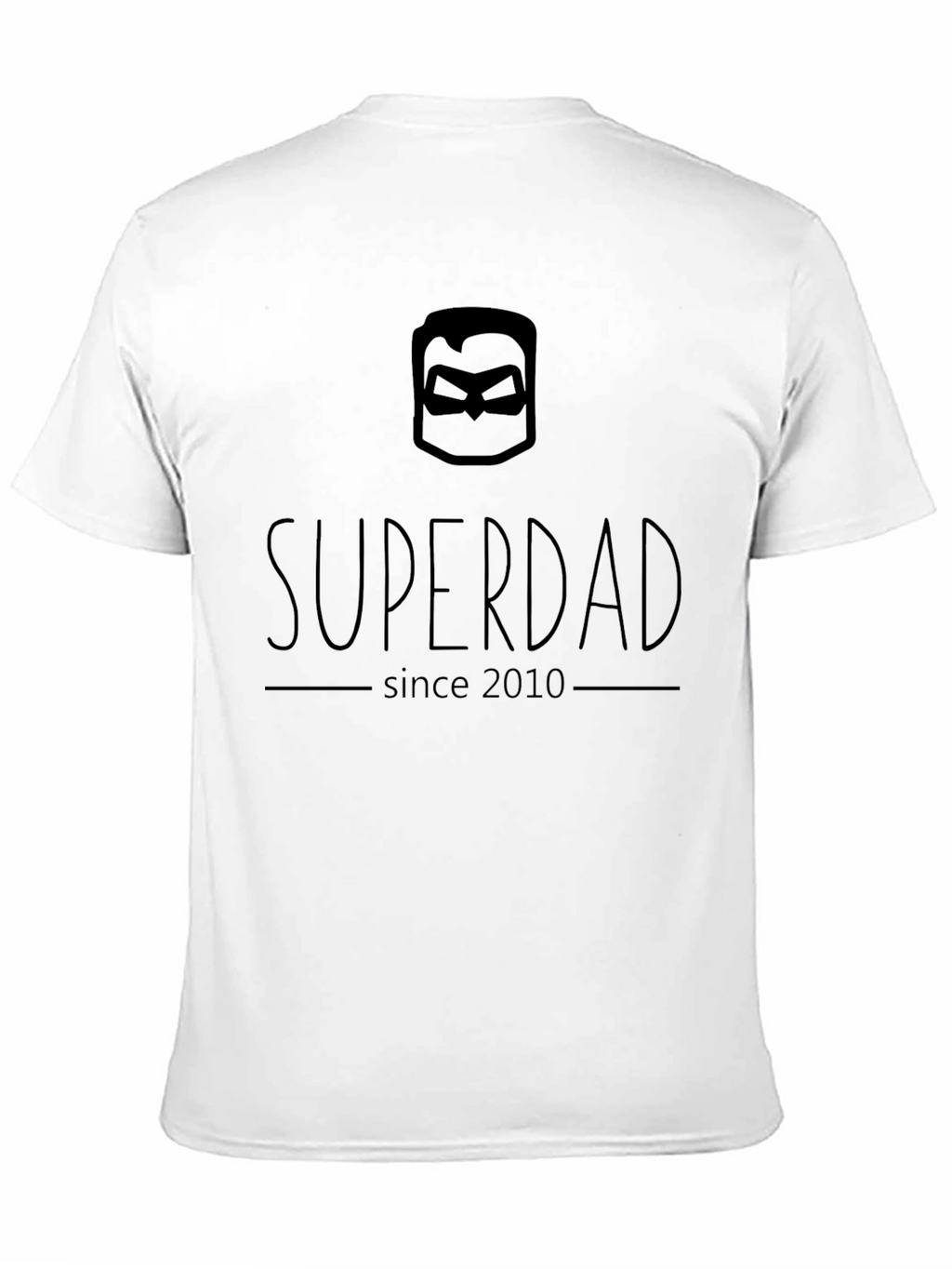 Superdad Since 2010 T-Shirt - Black Hero Dad Tee